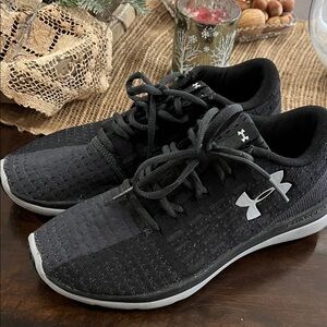 Under Armour Black and Gray Running Shoes